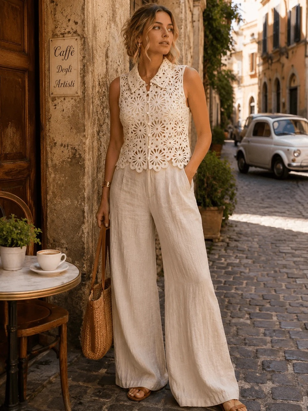 MILK & HONEY | Capri Garden Crochet Top